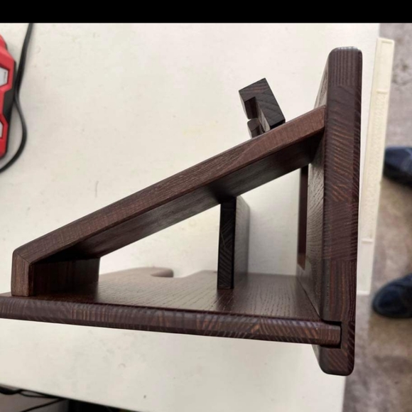 Teslyar Solid Wood Docking Station Nightstand Organizer Holds Phone Keys Watches - Picture 3 of 5